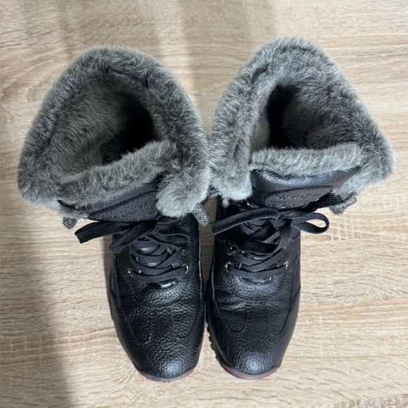 Pajar Canada Women 7-7.5 Alice Waterproof Winter Boots Black Tumbled Leather - Picture 13 of 14